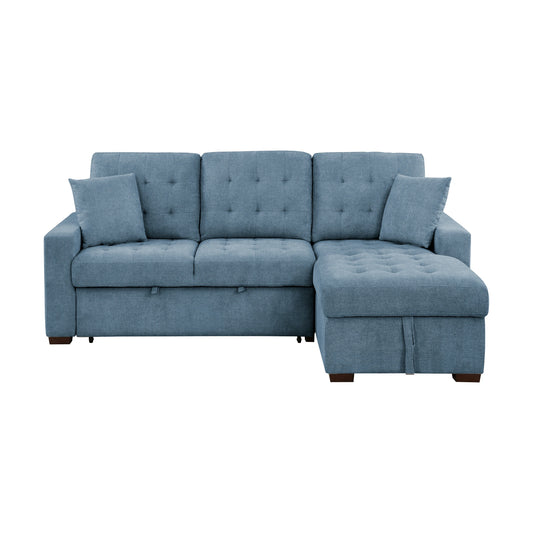 Waitsfield-(2)2-Piece Sectional with Right Chaise, Pull-out Bed and Hidden Storage image