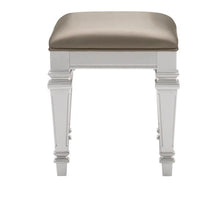 Load image into Gallery viewer, Avondale Vanity Stool in Silver 1646-14