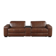 Load image into Gallery viewer, Sutton-(3)Power Double Reclining Love Seat with Center Console, Power Headrest and Charging Ports image