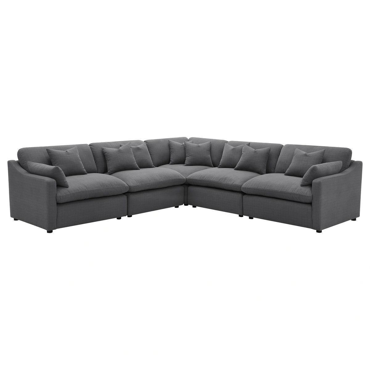Hobson 5 Pc Sectionals (2 Armless Chair, 1 Corner, Left-Arm-Facing Piece and Right-Arm-Facing Piece)