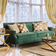 Cargar imagen en el visor de la galería, VERDANTE Emerald Green/Gold Sofa