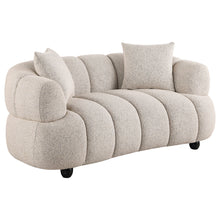 Cargar imagen en el visor de la galería, Whitney Woven Fabric Upholstered Loveseat