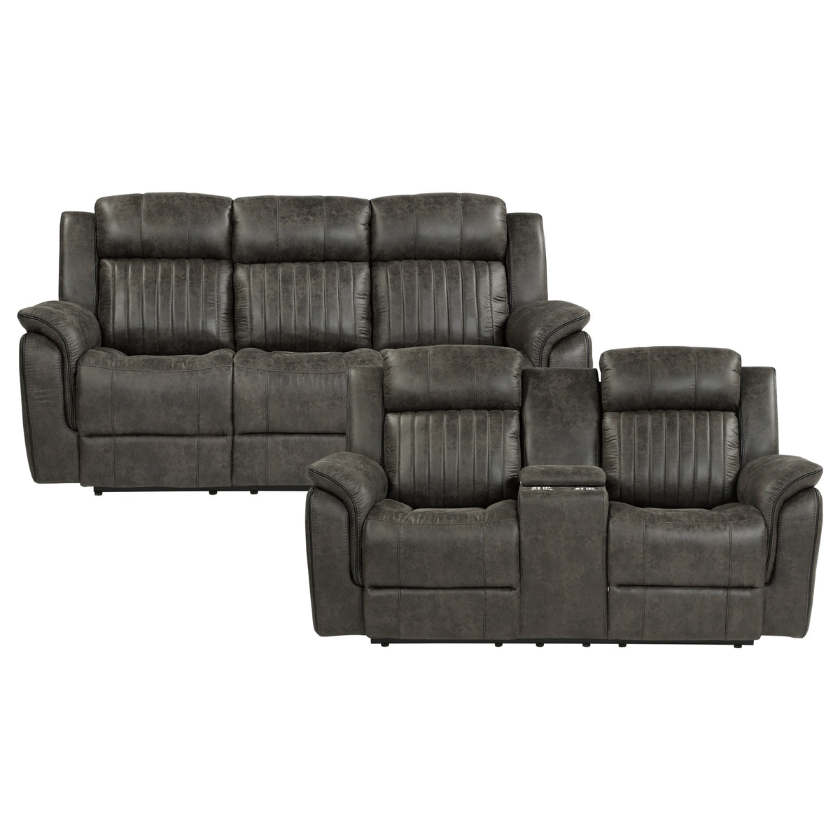 Centeroak-2pc Set: Sofa, Love image