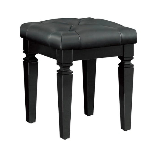 Allura Vanity Stool in Black 1916BK-14