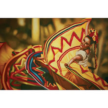 Cargar imagen en el visor de la galería, Danza Folklorica Printed Canvas Painting
