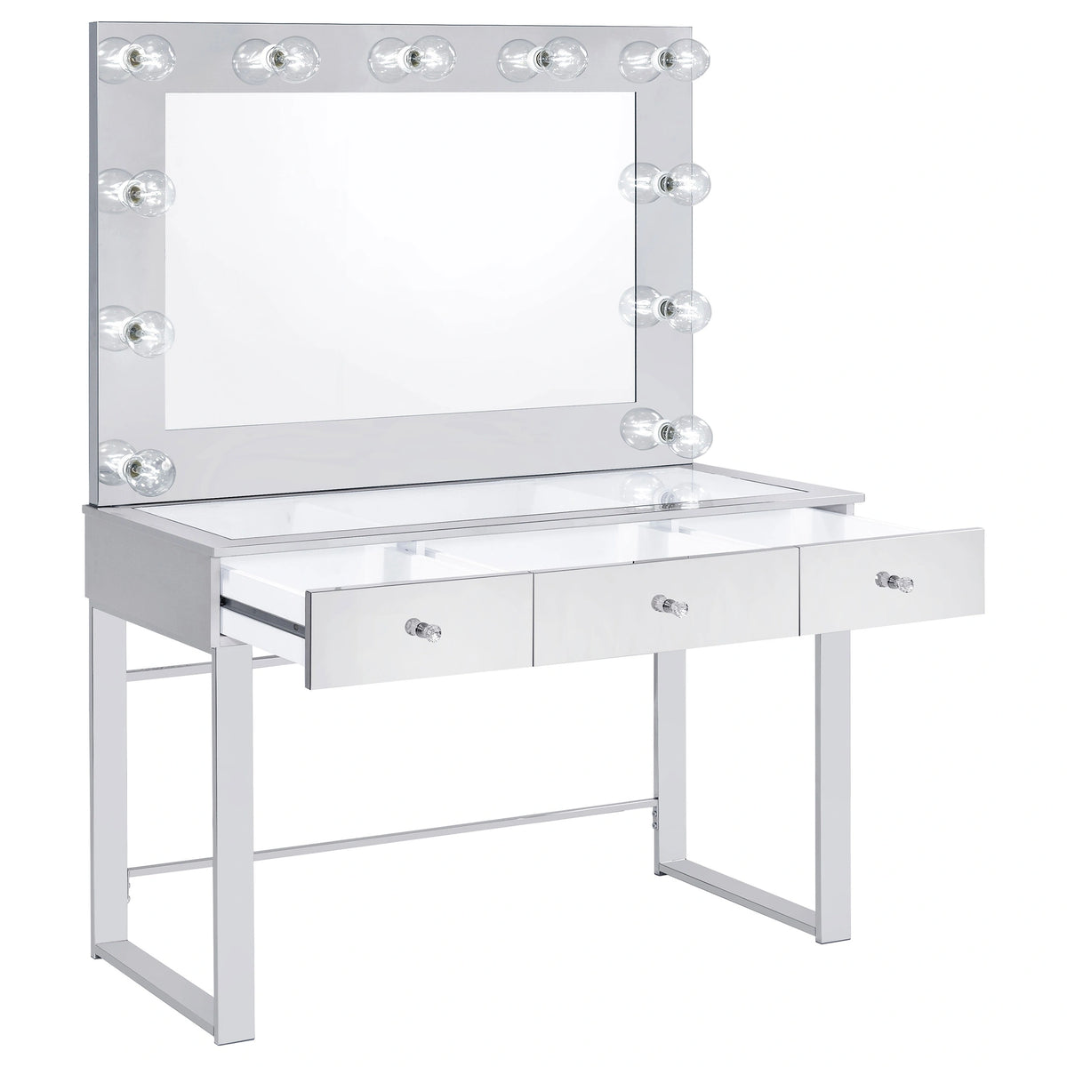 Umbridge Makeup Vanity Table with LED Mirror Set