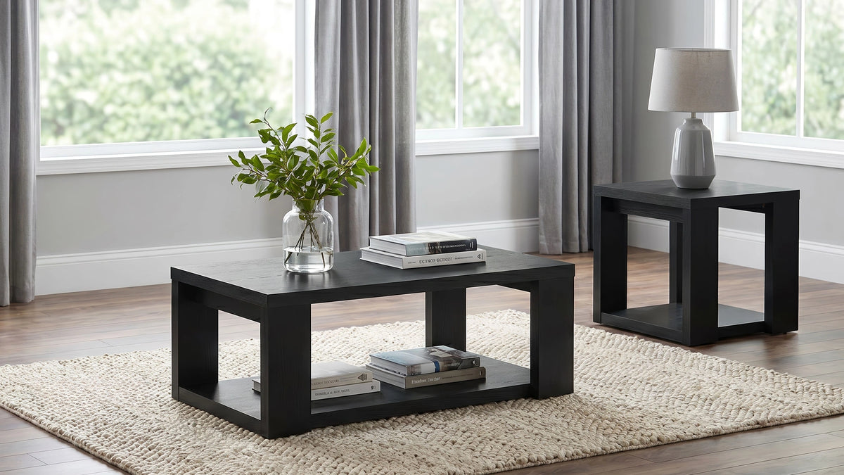 Pavone Open-Shelf Coffee and End Table Set
