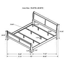 Cargar imagen en el visor de la galería, Louis Philippe Sleigh Panel Bed