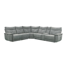 Cargar imagen en el visor de la galería, Tesoro-(6)6-Piece Modular Power Reclining Sectional with Power Headrests and USB Ports image