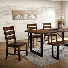 Cargar imagen en el visor de la galería, Dulce Walnut/Black Dining Table