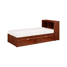 Load image into Gallery viewer, Rowe-(3) Twin Bookcase Platform Bed with Storage Boxes image