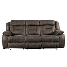 Cargar imagen en el visor de la galería, Madrona Double Reclining Sofa in Dark Brown 9989DB-3