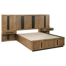 Load image into Gallery viewer, Terrace Wall Panel Platform Storage Bed with Attached Nightstands