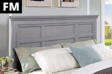 Cargar imagen en el visor de la galería, CASTILE Cal.King, E.King, Full, Queen, &amp; Twin Bed, White, Pink, &amp; Grey