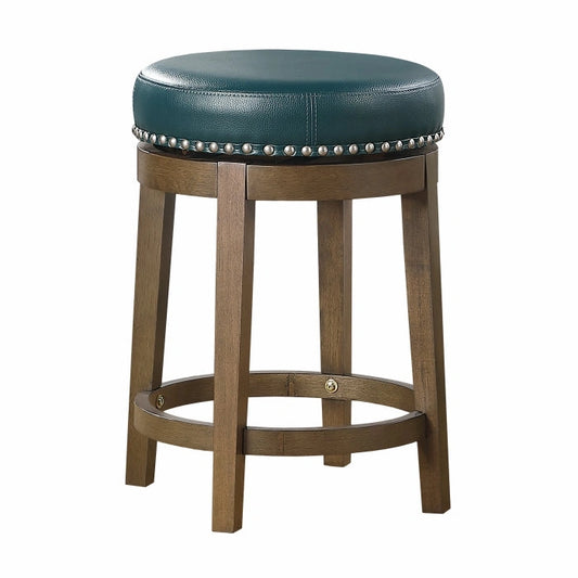 5681GEN-24 - Round Swivel Counter Height Stool, Green
