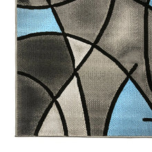 Cargar imagen en el visor de la galería, Sivas Charcoal Blue 5' X 8' Area Rug