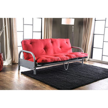 Cargar imagen en el visor de la galería, Aksel Black/Red Futon Mattress, Black, Red &amp; Gray