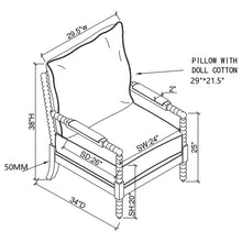 Cargar imagen en el visor de la galería, Blanchett Upholstered Accent Chair