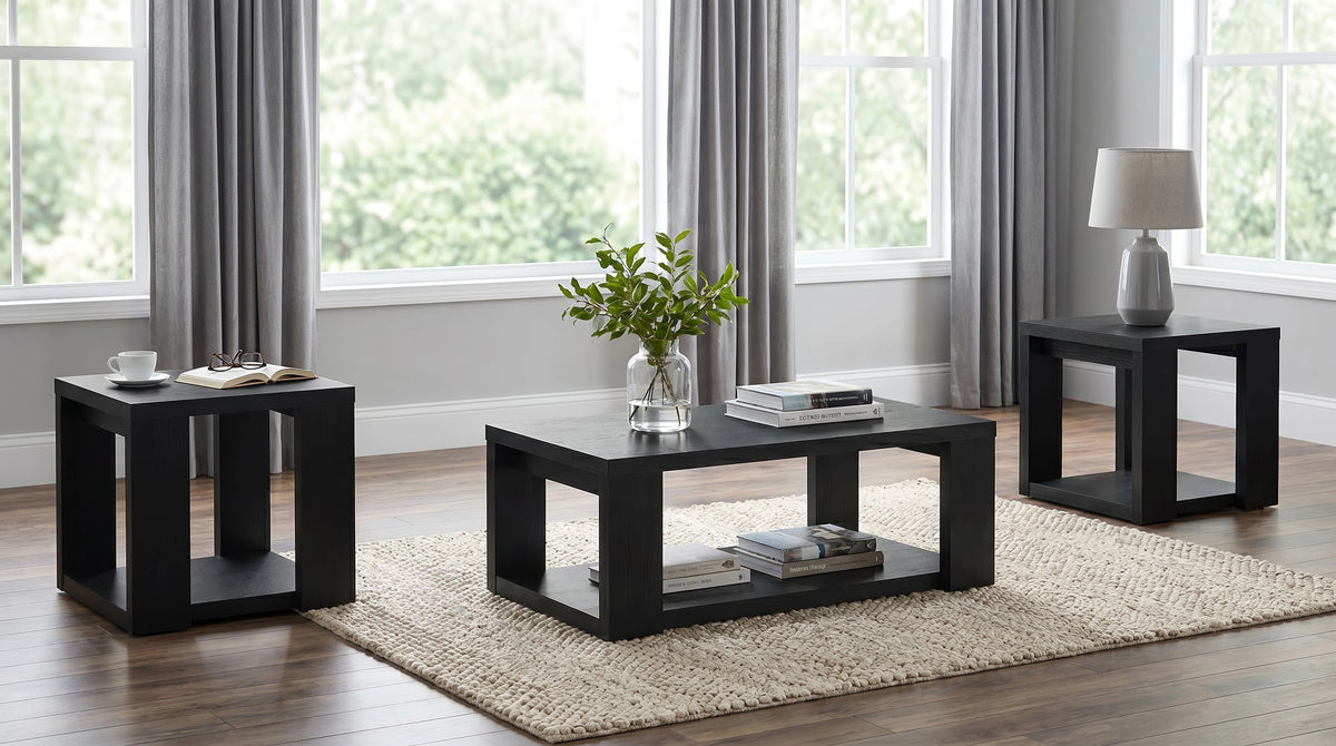 Pavone Open-Shelf Coffee and End Table Set