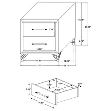 Cargar imagen en el visor de la galería, Lucia 5 Pc Bedroom Set (Queen Bed, Nightstand, Dresser, Mirror and Chest)