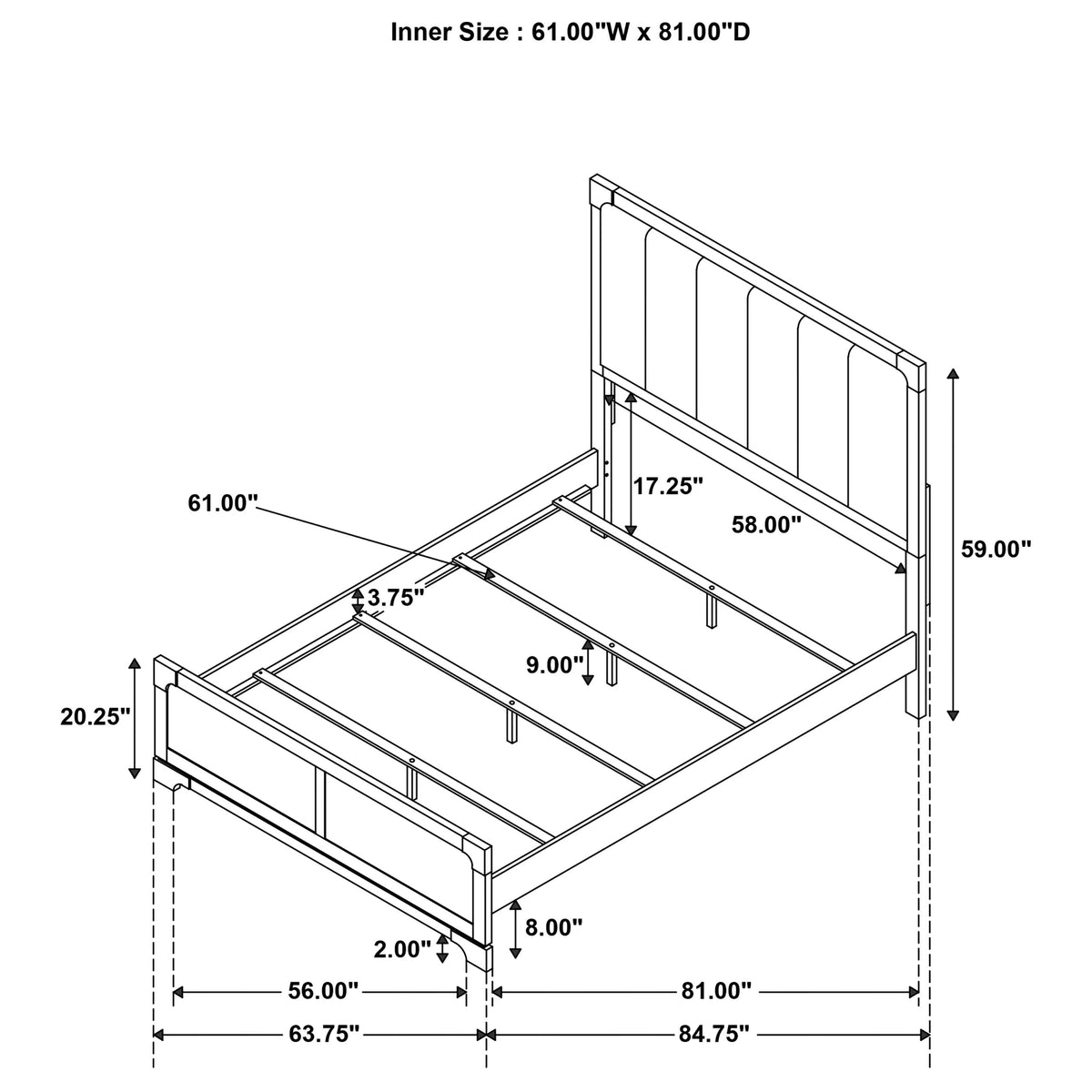 Gran Park Panel Bed
