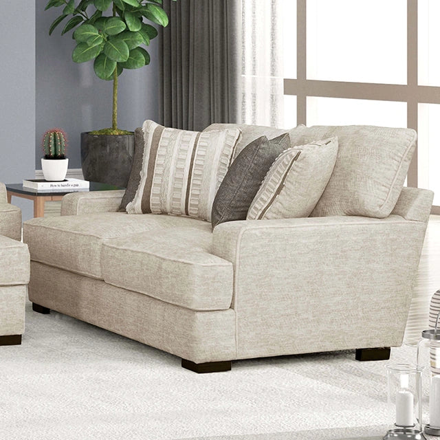 ARDENFOLD Loveseat, Beige & Gray