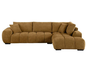 COA503985 - Upholstered Chaise Sectional Sofa Amber