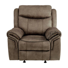 Cargar imagen en el visor de la galería, Aram Glider Reclining Chair in Dark Brown 8206NF-1
