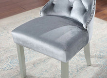Cargar imagen en el visor de la galería, ADALIA Wingback Chair (2/CTN), Silver/Dark Gray