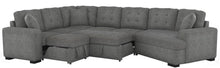 Cargar imagen en el visor de la galería, Logansport Corner Seat with 1 Pillow in Gray 9401GRY-CR