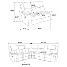 Cargar imagen en el visor de la galería, Sycamore Power Reclining Sectional Sofa