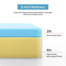 Cargar imagen en el visor de la galería, Artemisia 8" Cal. King, E.King, Full, &amp; Queen Memory Foam Mattress