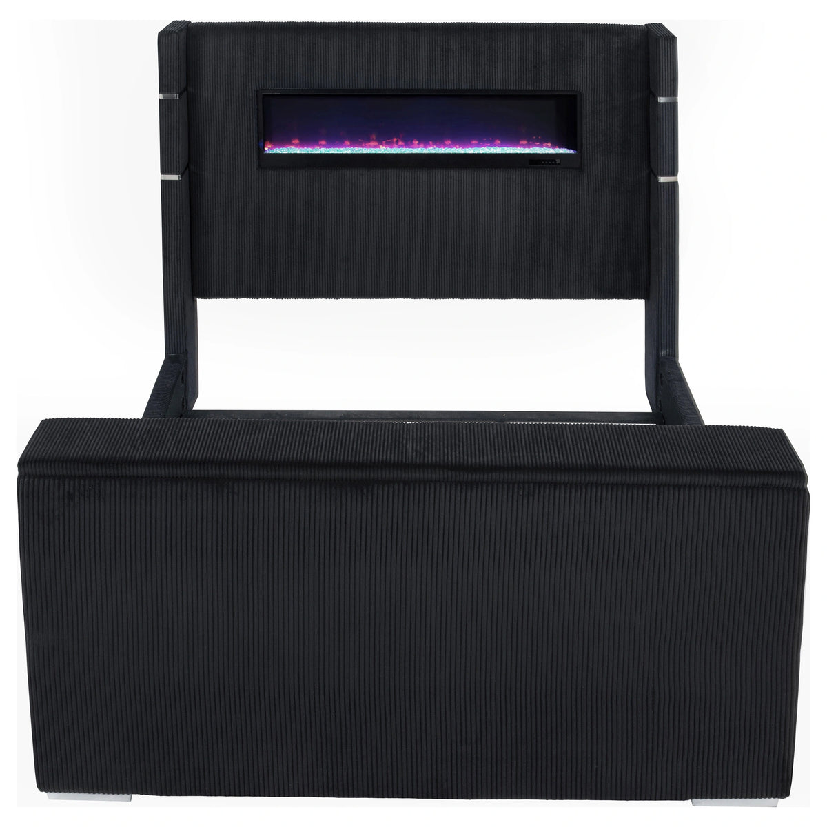 Tisdall Wingback TV Bed with Flame Visualizer