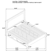 Load image into Gallery viewer, Kenora Panel Platform Storage Bed with LED Lighting