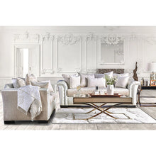 Cargar imagen en el visor de la galería, Benigno Love Seat Silver &amp; Gray