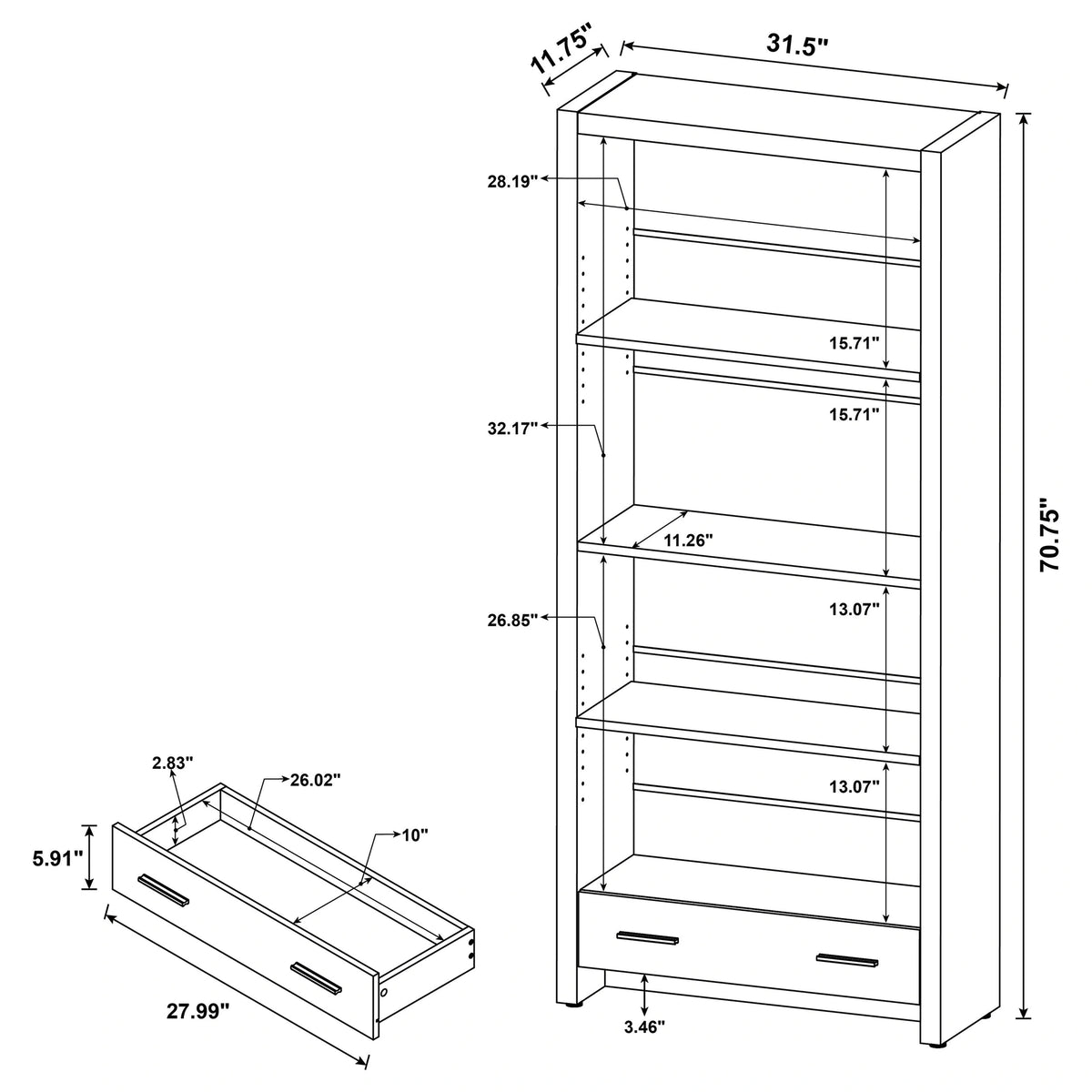 Skylar Bookcase