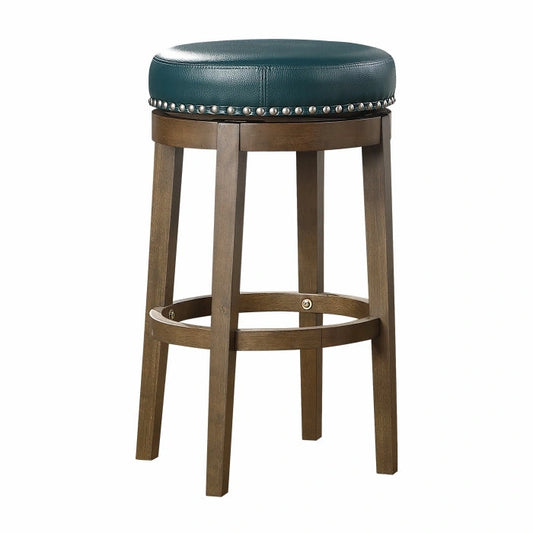 5681GEN-29 - Round Swivel Pub Height Stool, Green