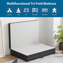 Cargar imagen en el visor de la galería, Hollyhock 4" Twin XL Tri-Fold Memory Foam Topper