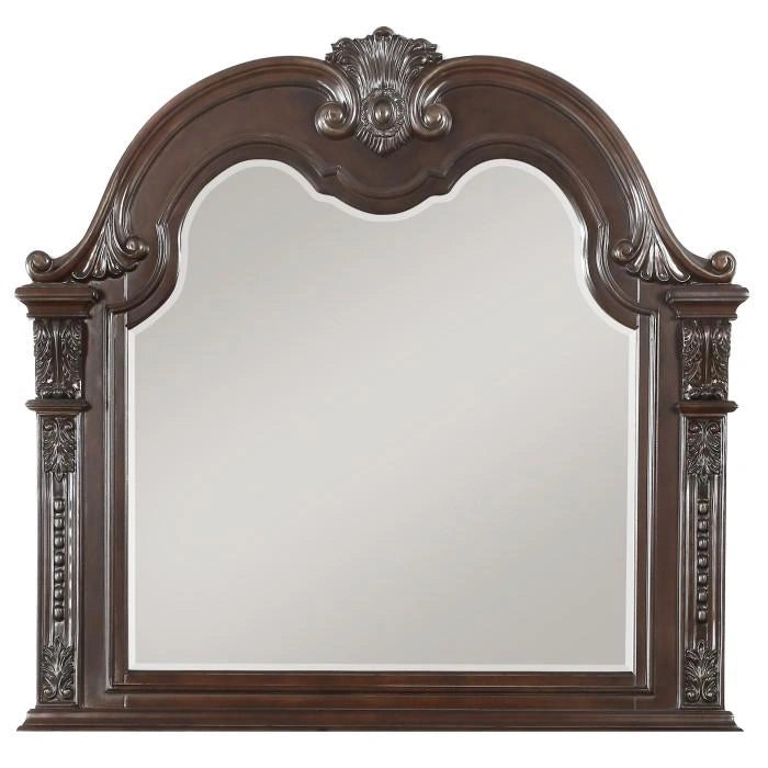 Cavalier Mirror in Dark Cherry 1757-6