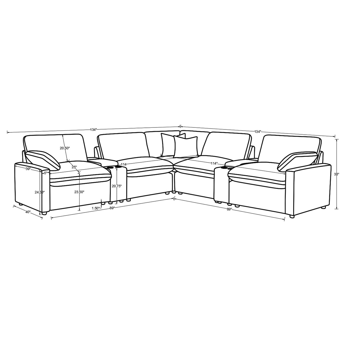 Collins Modular Power Reclining Sectional Sofa