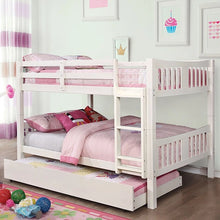 Load image into Gallery viewer, Cameron Dark Walnut, White &amp; Gray Full/Full Bunk Bed