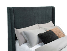 Load image into Gallery viewer, Preston Wingback Bed with Flame Visualizer and Bluetooth Speaker