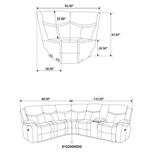 Cargar imagen en el visor de la galería, Sycamore Power Reclining Sectional Sofa