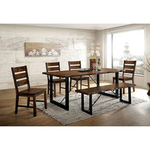 Cargar imagen en el visor de la galería, Dulce Walnut/Black Dining Table