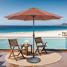 Cargar imagen en el visor de la galería, Soli 9' Outdoor Umbrella w/ Auto Tilt + 21" Round Base