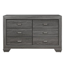 Cargar imagen en el visor de la galería, Beechnut 6 Drawer Dresser in Gray 1904GY-5