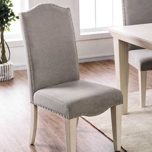 Daniella Gray/Antique White Side Chair (2/CTN)