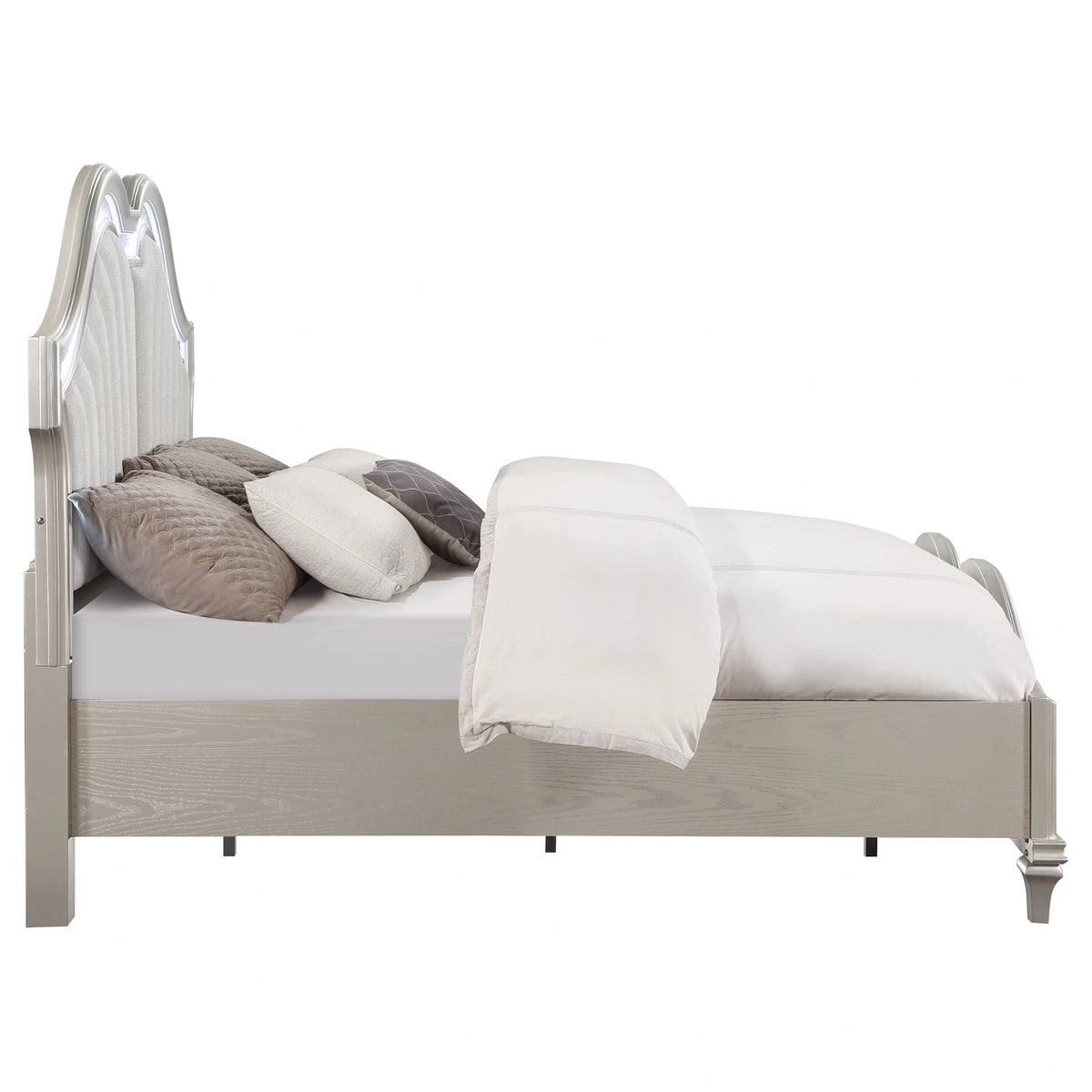 Evangeline Panel Bed with LED Lighting