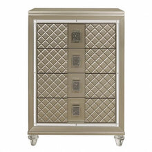 Load image into Gallery viewer, Youth Loudon 4 Drawer Chest in Champagne Metallic B1515-9