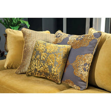Cargar imagen en el visor de la galería, Viscontti Gold/Gray Love Seat, Gold